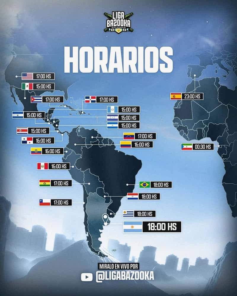 horarios liga bazooka argentina 2026
