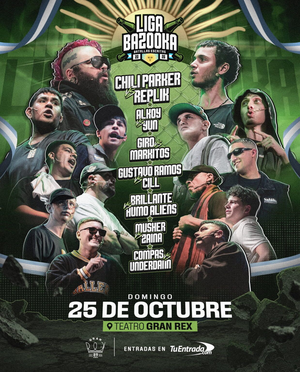 Liga Bazooka Argentina 2026: Cartel, todas las batallas, horario y ...